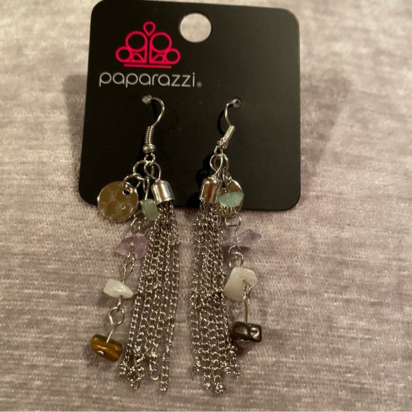 Paparazzi Jewelry Earrings Stone Sensation Multi Earrings Brand New